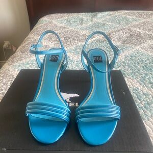 White House Black Market Blue Stiletto Heels